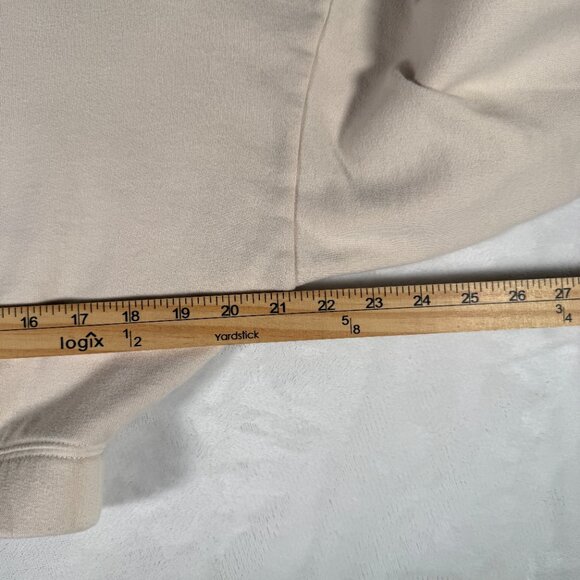 Hollister Sweater Women Size XXS Cream Long Sleeve Crew Neck Short Pull Over - Picture 3 of 11